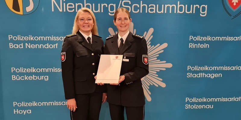 POL-GOE: Polizeikommissariat Rinteln unter neuer Leitung: Kommissariatsleiterin Melanie Meinke offiziell in neues Amt eingeführt - Foto: presseportal.de