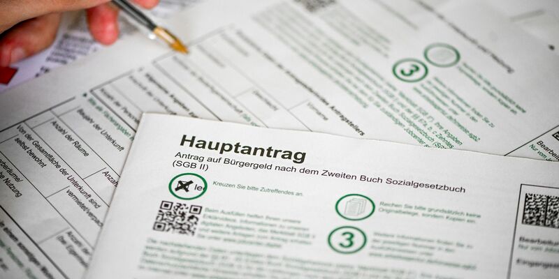 Antrag auf Bürgergeld. - Foto: Jens Kalaene/dpa