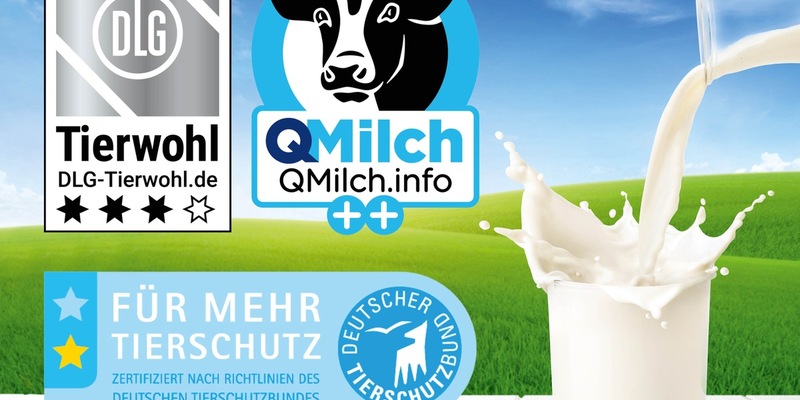 NORMA-Milch erfüllt überdurchschnittlich hohe Standards für mehr Tierwohl und bessere Haltungsbedingungen/DLG-Tierwohl-Siegel, QMilch ++-Standard und Tierschutzlabel unterstreichen die gute Qualität - Foto: presseportal.de