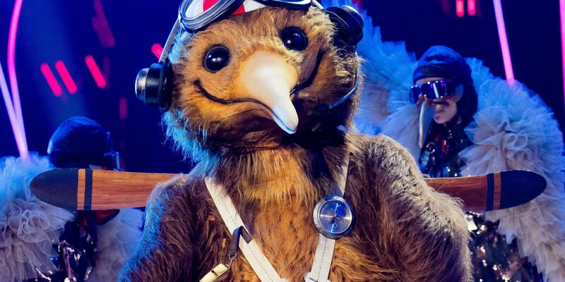 „Der Kiwi“ steht in der Prosieben-Show „The Masked Singer“ auf der Bühne. - Foto: Rolf Vennenbernd/dpa