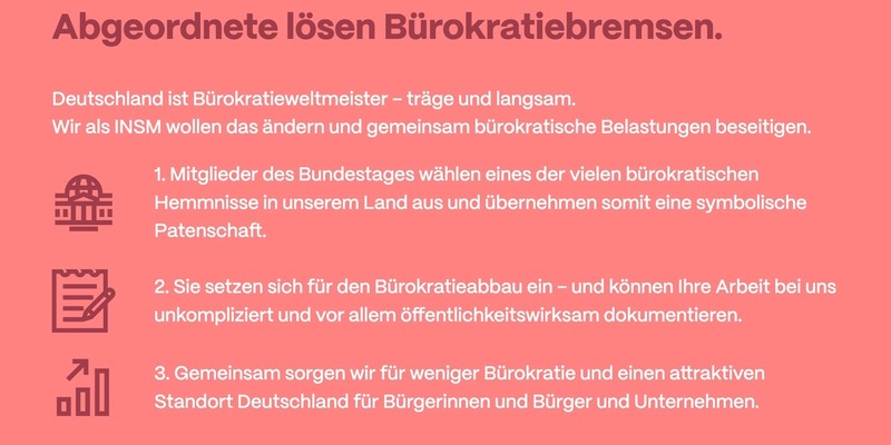 Um das Bürokratiemonster zu besiegen: INSM kombiniert Tinder und Abgeordnetenwatch / Das neue Bürokratie-Paten-Portal ist da - Foto: presseportal.de