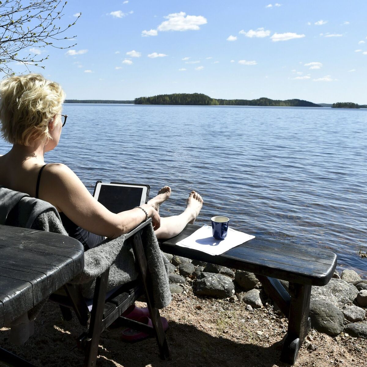 Menschen, die aus der Ferne und ortsunabhängig arbeiten, werden oft als digitale Nomaden bezeichnet. - Foto: Jussi Nukari/Lehtikuva/dpa