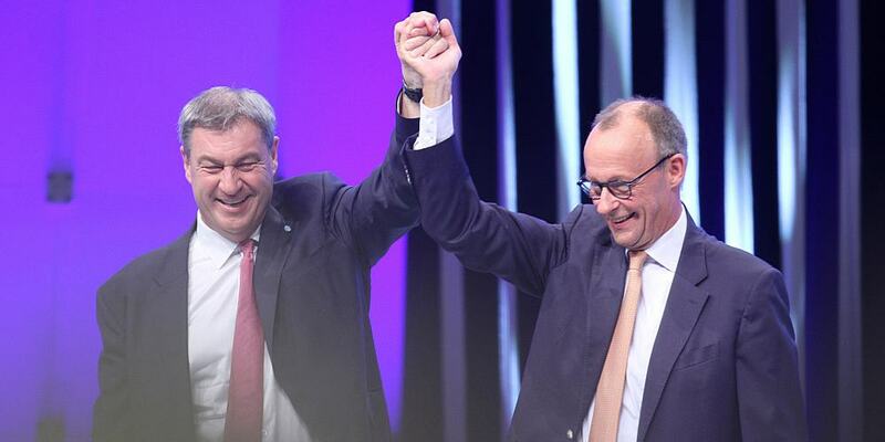 Markus Söder und Friedrich Merz (Archiv) - Foto: über dts Nachrichtenagentur