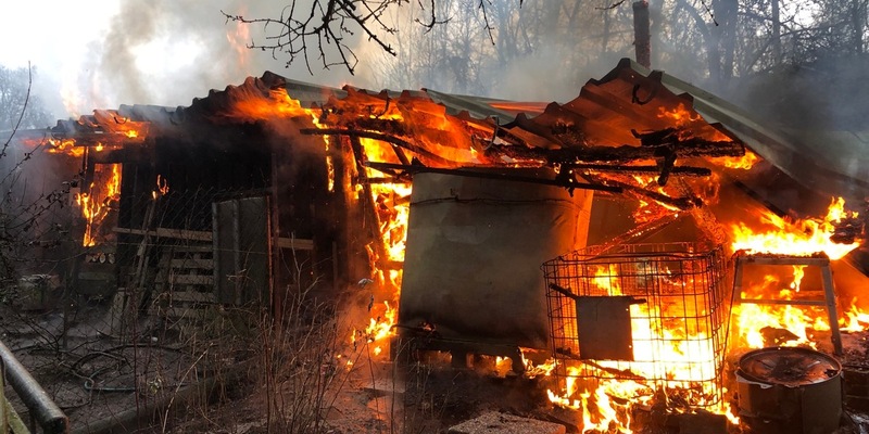 POL-PDKL: Holzhütte abgerannt - Foto: presseportal.de