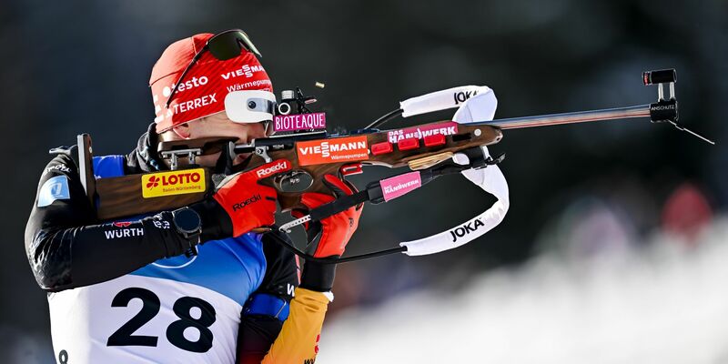 Hatte große Probleme am Schießstand: Benedikt Doll. - Foto: Gian Ehrenzeller/KEYSTONE/dpa