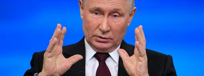 «Der Frieden wird kommen, wenn wir unsere Ziele erreicht haben», sagte Kremlchef Putin bei seiner großen Jahrespressekonferenz vor zwei Wochen. - Foto: Alexander Zemlianichenko/Pool AP/AP
