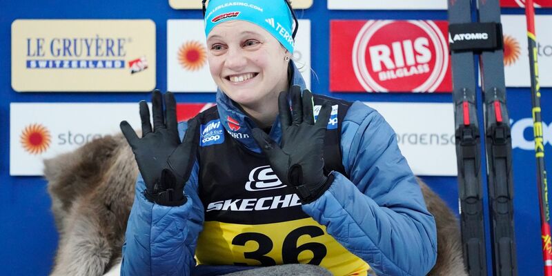 Langläuferin Victoria Carl hat ihr erstes Weltcup-Renen gewonnen. - Foto: Terje Pedersen/NTB Scanpix/AP/dpa