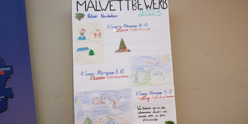 POL-DEL: Landkreis Wesermarsch: Malwettbewerb der Polizei Nordenham +++ Preisverleihung - Foto: presseportal.de