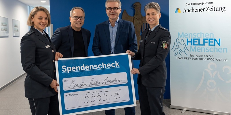 POL-AC: Polizei Aachen unterstützt Menschen helfen Menschen - Foto: presseportal.de