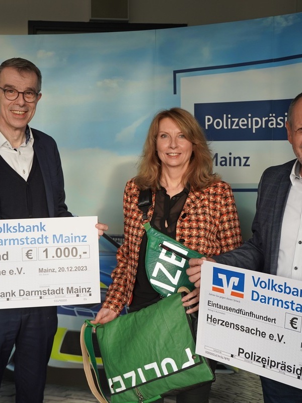 Mainz - Seit 2015 unterstützt das Polizeipräsidium Mainz die Aktion  Herzenssache e.V. des SWR.