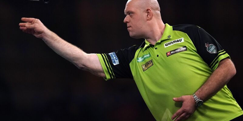 Michael van Gerwen bezwang seinen Landsmann Richard Veenstra mit 4:0. - Foto: Adam Davy/PA Wire/dpa