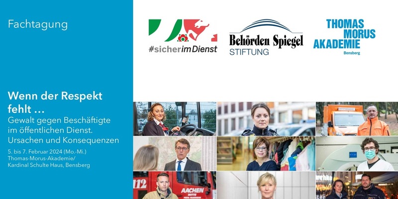 Einladung zur bundesweite Fachtagung am 5.-7.2.2024 - Gewalt gegen Beschäftigte im öffentlichen Dienst - Foto: presseportal.de