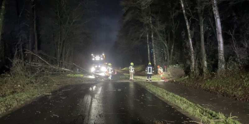 FW Alpen: Vier Sturmeinsätze für die Feuerwehr Alpen - Foto: presseportal.de