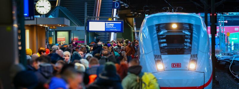 Geduld ist gefragt: Reisende am Hamburger Hauptbahnhof. - Foto: Christian Charisius/dpa