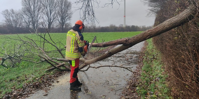 FW Alpen: Sturmschaden am Freizeitsee - Foto: presseportal.de