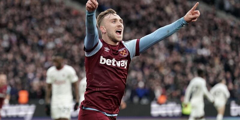 Brachte West Ham gegen Manchester United in Führung: Jarrod Bowen. - Foto: Adam Davy/PA Wire/dpa