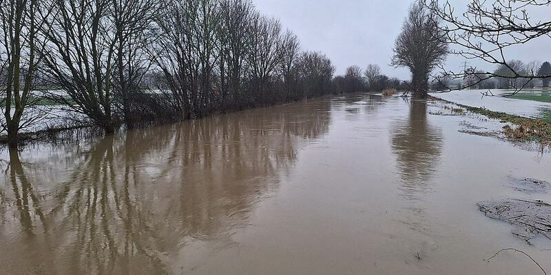 Überschwemmung am Fluss Aue in Niedersachsen - Foto: über dts Nachrichtenagentur