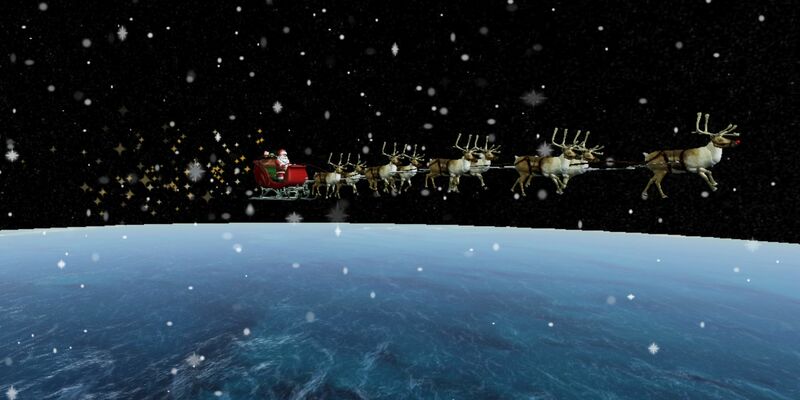 Wie alle Jahre wieder ist die amerikanische Flugabwehr auch in diesem Jahr wieder dem Weihnachtsmann auf der Spur. - Foto: NORAD/AP/dpa