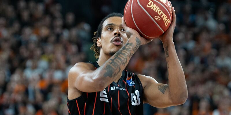 Kevin Yebo steuerte zum Sieg der Niners Chemnitz gegen Crailsheim 20 Punkte bei. - Foto: Stefan Puchner/dpa/Archivbild