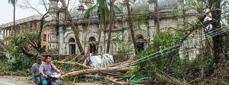 Der Kategorie-5-Zyklon «Mocha» hat im Mai in Teilen von Myanmar und Bangladesch schwere Verwüstungen angerichtet. - Foto: Uncredited/AP