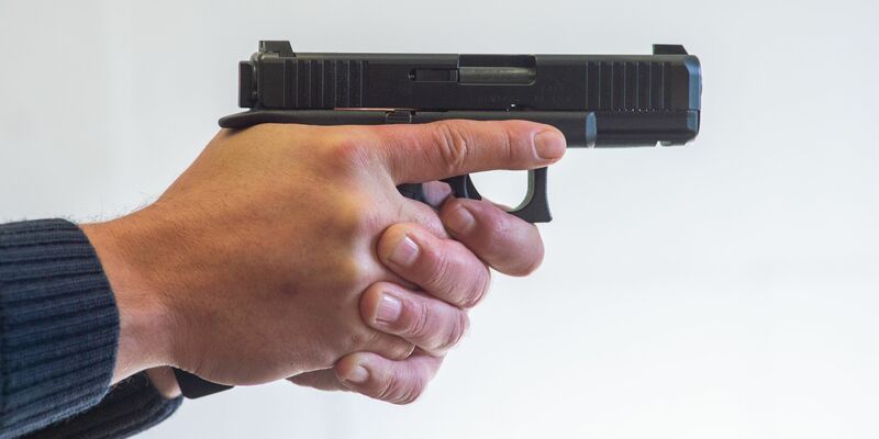 Pistole «Glock 46». Der Industrielle und milliardenschwere Waffenhersteller Gaston Glock ist tot. - Foto: Klaus-Dietmar Gabbert/dpa-Zentralbild/dpa