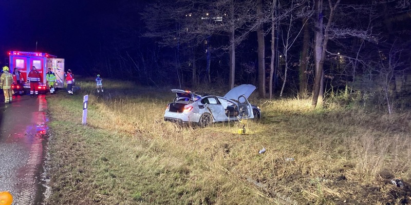 FW Hannover: Verkehrsunfall auf der BAB 2 mit drei Verletzten - Foto: presseportal.de