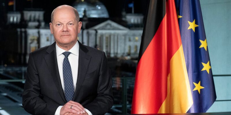 Bundeskanzler Olaf Scholz wendet sich mit einer Neujahrsansprache an die Bürgerinnen und Bürger. - Foto: Markus Schreiber/Pool AP/AP