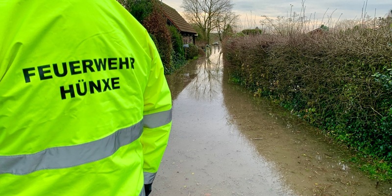 FW Hünxe: Weitere Einsätze durch das Hochwasser - Foto: presseportal.de