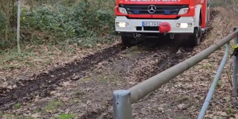 FW-Schermbeck: Hund in Drahtzaun - Foto: presseportal.de