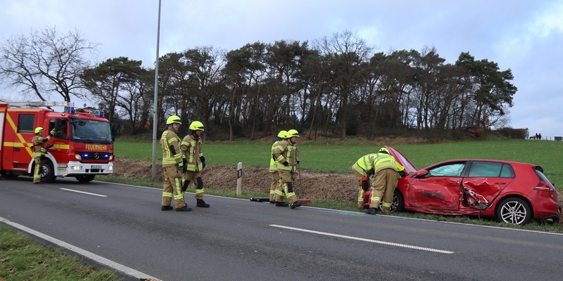 FW Gangelt: Sachschaden bei Verkehrsunfall in Stahe - Foto: presseportal.de