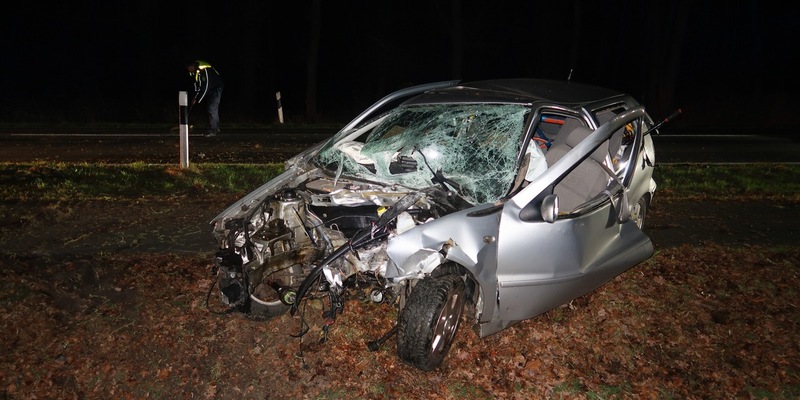 POL-DEL: Landkreis Oldenburg: Alkoholisierter Pkw-Fahrer bei Verkehrsunfall in Wardenburg leicht verletzt - Foto: presseportal.de