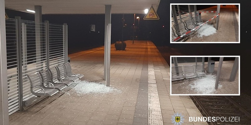 Bundespolizeidirektion München: Sachbeschädigung am S-Bahnhaltepunkt Planegg / Ca. 500 Euro Sachschaden - Bundespolizei sucht Zeugen - Foto: presseportal.de