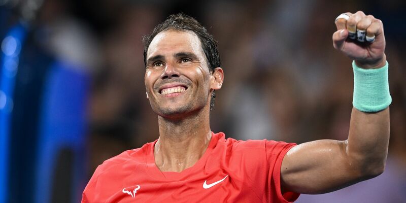 Rafael Nadal steht beim Turnier in Brisbane im Viertelfinale. - Foto: Zain Mohammed/AAP/dpa