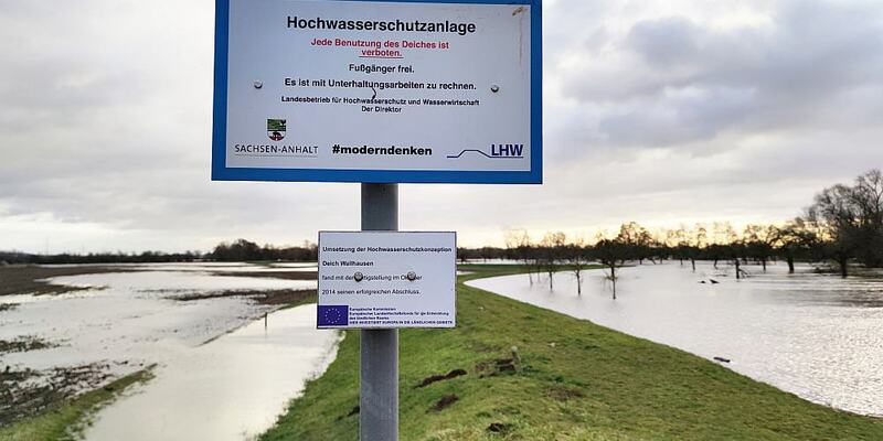 Hochwasserlage im Landkreis Mansfeld-Südharz am 03.01.2024 - Foto: über dts Nachrichtenagentur