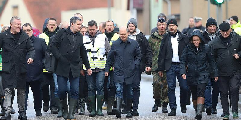 Olaf Scholz besucht Hochwasser-Helfer am 04.01.2024 - Foto: über dts Nachrichtenagentur