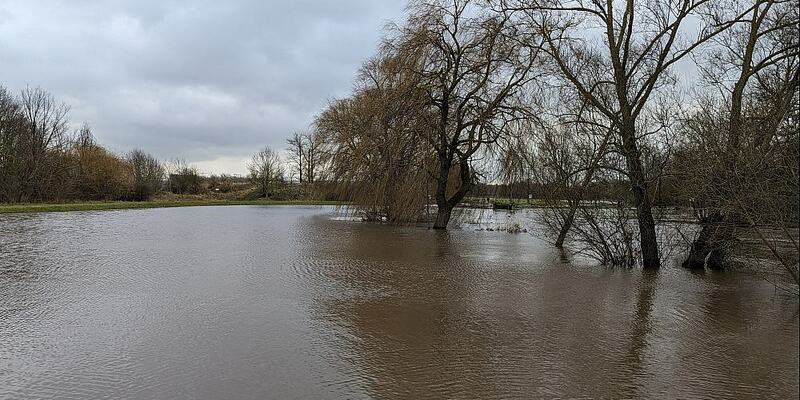 Hochwasser an der Helme am 04.01.2024 - Foto: über dts Nachrichtenagentur