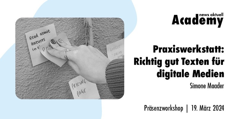 Praxiswerkstatt: Richtig gut Texten für digitale Medien / Ein Präsenzworkshop der news aktuell Academy - Foto: presseportal.de