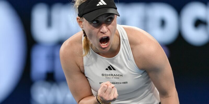 Angelique Kerber hat beim United Cup die Australierin Ajila Tomljanovic bezwungen. - Foto: Steven Markham/AAP/dpa