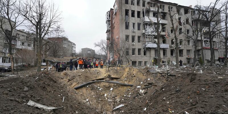 Das ukrainische Gebiet Charkiw wurde schon in den vergangenen Tagen vermehrt von Russland angegriffen. - Foto: Andrii Marienko/AP