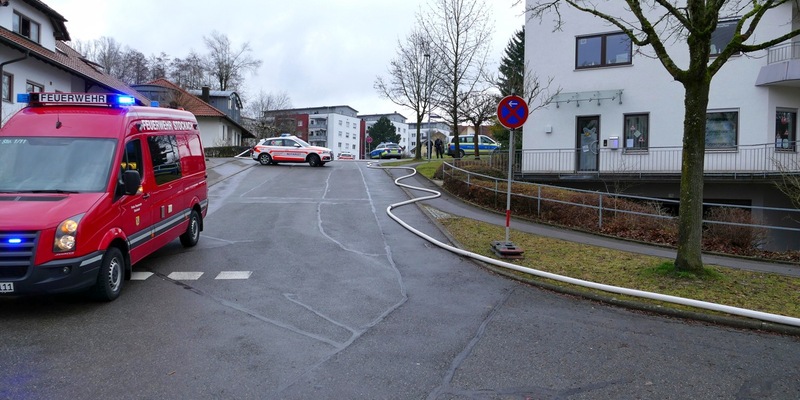 FW Stockach: Brand B3 Balkon - Foto: presseportal.de