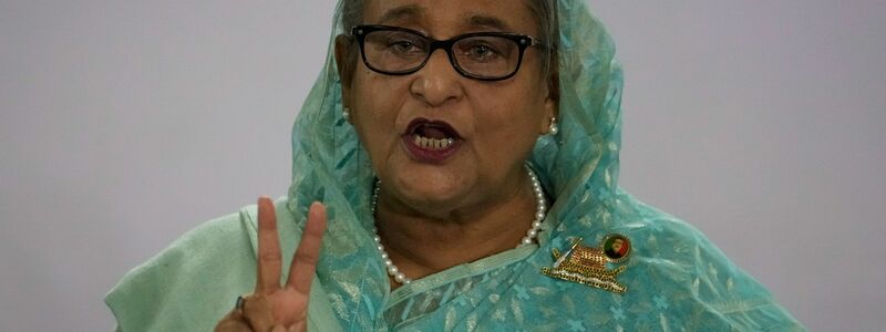 Regierungschefin Sheikh Hasina tritt zunehmend autokratisch auf. - Foto: Altaf Qadri/AP