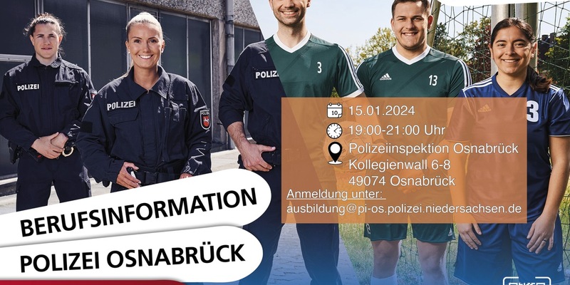 POL-OS: Komm ins Team Polizei!- Informationsabend bei der Polizei Osnabrück für Eltern und Schüler - Foto: presseportal.de