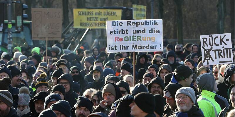 Bauernproteste am 08.01.2024 - Foto: über dts Nachrichtenagentur