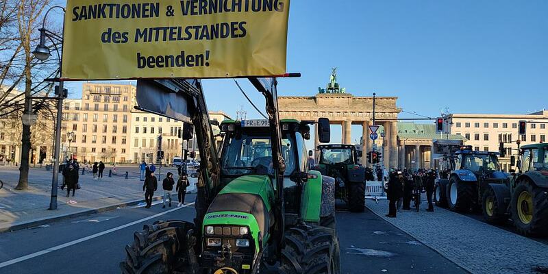 Bauernproteste am 08.01.2024 - Foto: über dts Nachrichtenagentur