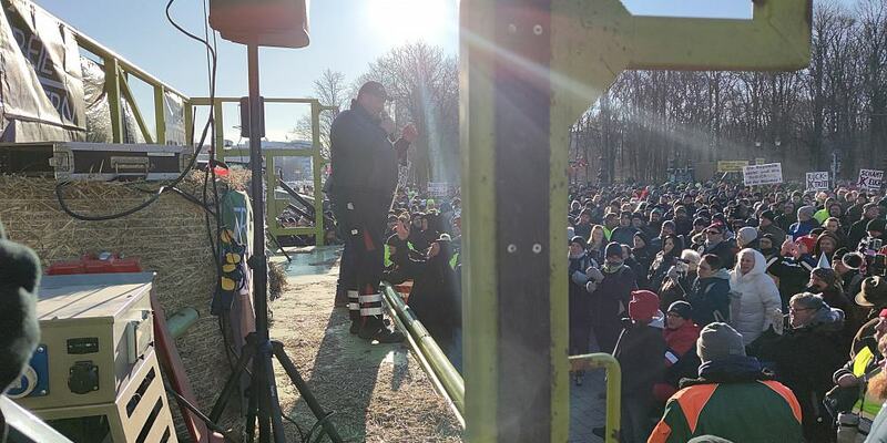 Bauernproteste am 08.01.2024 - Foto: über dts Nachrichtenagentur