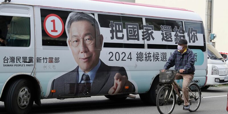 In Taiwan findet am Samstag die Präsidenten- und Parlamentswahl statt. - Foto: Chiang Ying-ying/AP/dpa