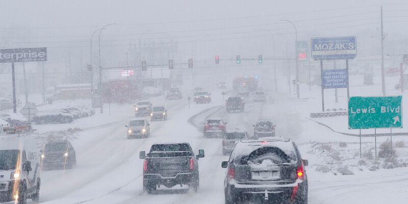 Schneefall im US-Bundesstaat Iowa. - Foto: Jerry Mennenga/ZUMA Press Wire/dpa