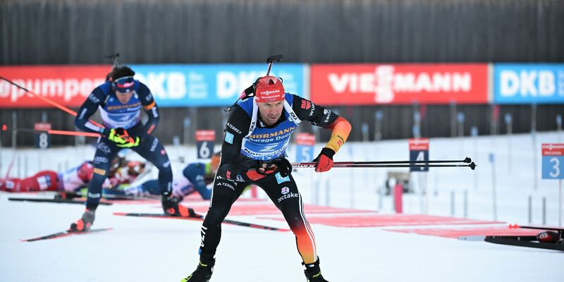 Schlussläufer Philipp Nawrath sicherte der deutschen Staffel Rang zwei. - Foto: Sven Hoppe/dpa