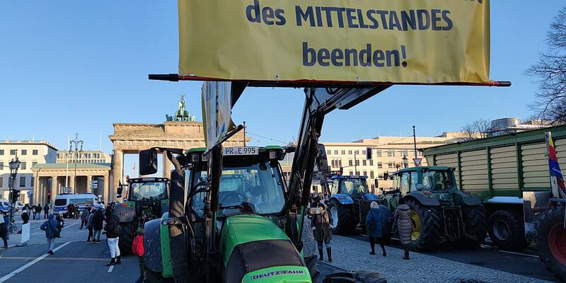 Bauernproteste am 08.01.2024 - Foto: über dts Nachrichtenagentur
