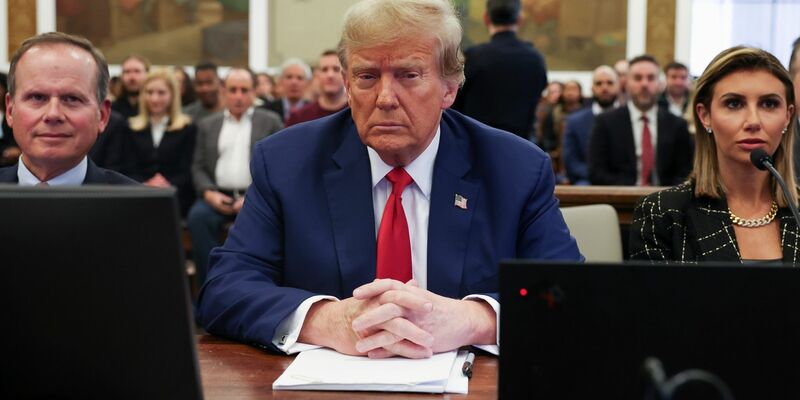 Der ehemalige US-Präsident Donald Trump hatte die «New York Times» auf 100 Millionen Dollar verklagt. - Foto: Shannon Stapleton/Pool Reuters/AP/dpa